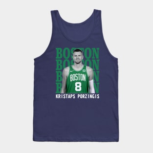 Boston Celtics Kristaps Porzingis Tank Top